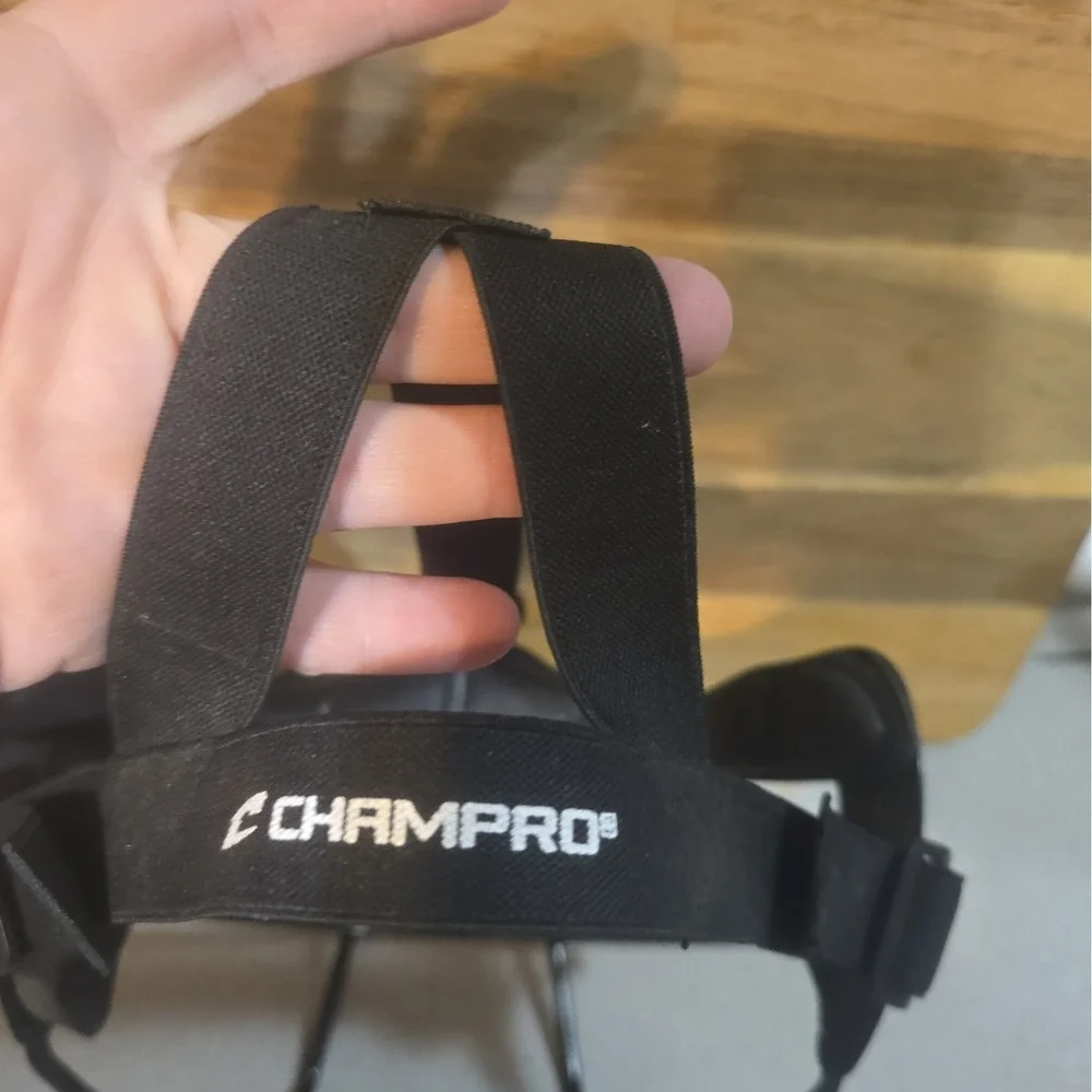 Champro Softball Fielder Face Mask CM01Y Adjustable Black Youth Protective Gear